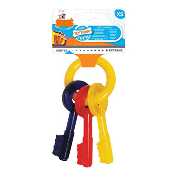 Hundekauspielzeug Nylabone Keys Bacon Nylon Thermoplast XS Größe Welpen