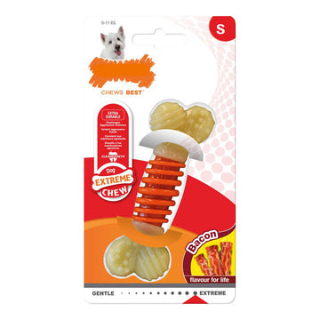 Jucărie pentru câine Nylabone Extreme Chew Pro Action Bacon Mărimea S Nailonas