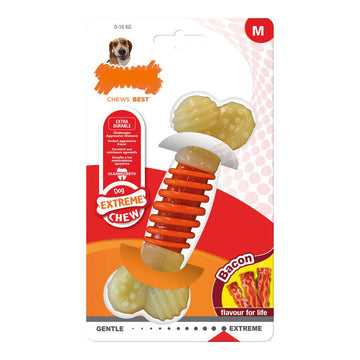 Jucărie pentru câine Nylabone Extreme Chew Pro Action Bacon Mărimea M Nailonas