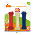 Jucărie de mestecat pentru câini Nylabone Value Pack Bacon Mărimea S Pui Termoplastic (3 buc)