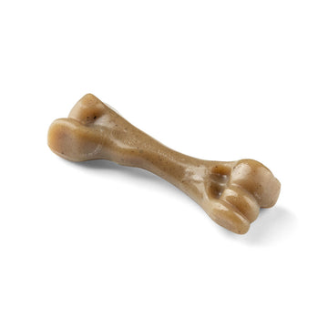 Dog chewing toy Nylabone Brown Bacon Artificial S