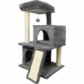 Scratching Post for Cats FLOPI Dark Grey Plush Wood (1 Unit)