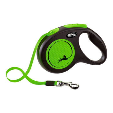 Dog Lead Flexi NEW NEON 5 m Size S Green