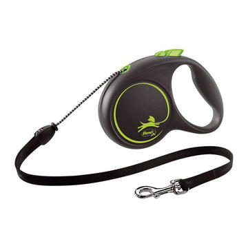 Lamb pentru câini Flexi BLACK DESIGN 5 m Mărimea S Verde