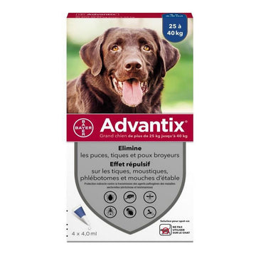 Anti-Paraziți Advantix Pipete 25-40 kg 4 ml 4 Einheiten