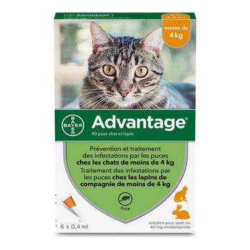 Anti-paraziți Advantage Cric Iepure 1-4 Kg 0,4 ml 6 Unități