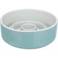 Dog Feeder Trixie Slow Feeding Blue Grey Ø 14 cm 450 ml