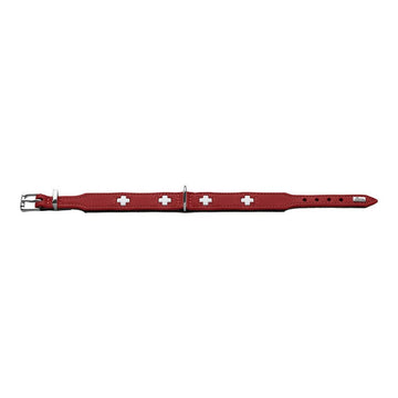 Guler pentru câini Hunter Swiss Red/Negru (41-49 cm)