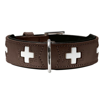 Hundehalsband Hunter Swiss Negro, marron (24-28,5 cm)