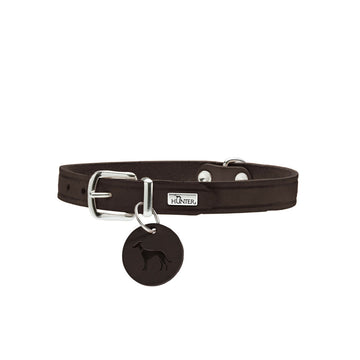 Dog collar Hunter Aalborg Chocolate S/M 37-43 cm