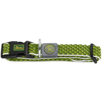 Hundehalsband Hunter Vario Plus Threads Größe L Lime (40-60 cm)