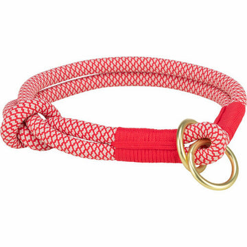 Gulerele de dresaj pentru câini Trixie Soft Rope Roșu Crem S 35 cm