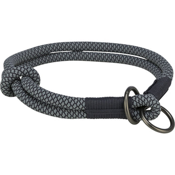 Gulerele de dresaj pentru câini Trixie Soft Rope Negru Gri S/M 40 cm