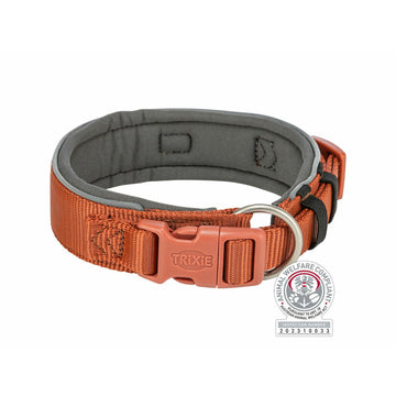 Dog collar Trixie Premium Orange Graphite M/L 40-48 cm