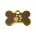 Identification plate Imarc Bone Brown Golden