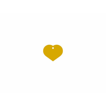 Identification plate Imarc Heart Yellow Golden