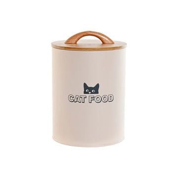 Pet food jar Home ESPRIT Beige Natural 2,5 L