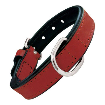 Guler pentru câini Gloria Padded Red (30 x 1,5 cm)