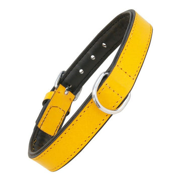 Dog collar Gloria Padded Yellow (40 x 2 cm)