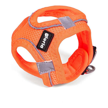 Hundegeschirr Gloria Air Mesh Trek Star verstellbar Orange Größe XXXS (18-20 cm)