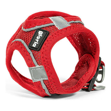 Hundegeschirr Gloria Air Mesh Trek Star verstellbar rot Größe XXXS (18-20 cm)