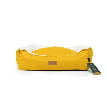 Dog Bed Gloria Yellow 70 x 60 cm