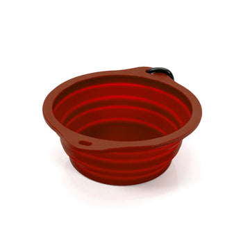 Folding Pet Bowl Gloria Red Silicone Aluminium 550 ml