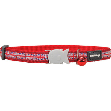 Zgardă pentru câini Red Dingo STYLE UNION JACK FLAG 41-63 cm