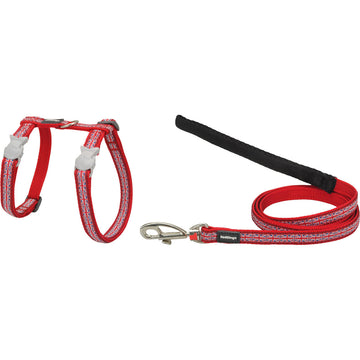 Hundegeschirr Red Dingo Union Jack 21-35 cm Rot