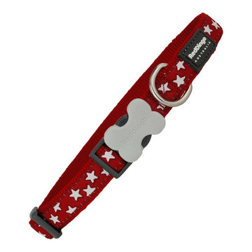 Zgardă pentru câini Red Dingo Neted Stea Stele (1,5 x 24-36 cm)