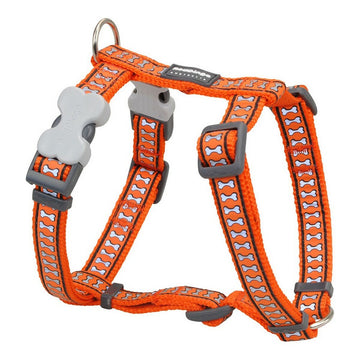 Hundegeschirr Red Dingo Bone Reflective 30-48 cm Orange