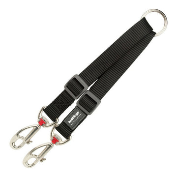 Kupplung für 2-Hundeleine Red Dingo Black schwarz (1,2 x 16,5-22 cm) (1,2 x 16,5-22 cm)