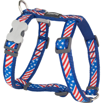 Ham pentru câini Red Dingo STYLE US FLAG 36-54 cm 30-48 cm