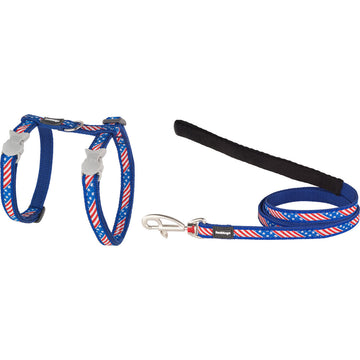 Ham pentru câini Red Dingo US Flag 21-35 cm Albastru