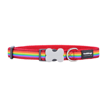 Zgardă pentru câini Red Dingo Rainbow 20-32 cm Multicolor