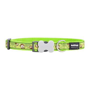 Zgardă pentru câini Red Dingo STYLE MONKEY LIME GREEN 41-63 cm