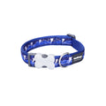 Dog collar Red Dingo Lightning 20-32 cm Navy Blue