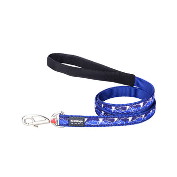 Lesă pentru câine Red Dingo STYLE LIGHTNING Bleumarin 15mm x 120 cm