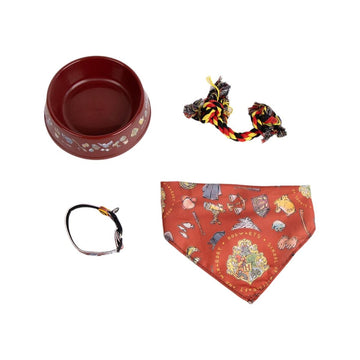 Gift Set Harry Potter Red Multi-composition Dog 4 Pieces