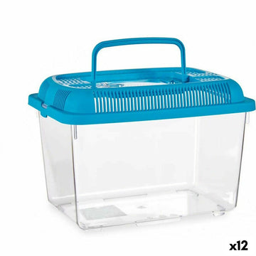 Acvariu Cu mâner Среда Albastru Plastic 3 L 17 x 16 x 24 cm (12 Unități)