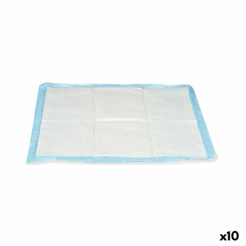 Puppy training pad 60 x 60 cm Blue White Paper Polyethylene (10 Units)