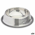 Dog Feeder Mascow 311 Grey Silver Rubber Metal 35 x 0,03 x 25 cm (24 Units)