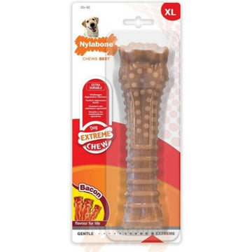 Hundekauspielzeug Nylabone Dura Chew Bacon Größe XL Nylon