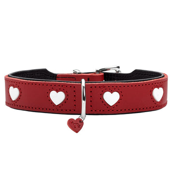 Zgardă pentru câini Hunter Love S/M 35-40 cm Rojo/Blanco