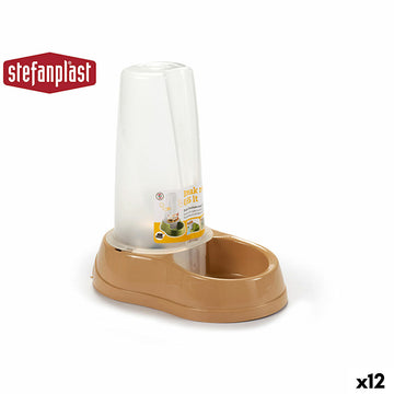 Pet feeding dish Stefanplast 04093 Beige Plastic 650 ml 12 x 19,5 x 19 cm (12 Units)